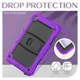 thumbnail image 7 of FJLBDE Case for Samsung Galaxy Tab A9+/A9 Plus 11 inch 2023 SM-X210/X216/X218, Rugged Shockproof Tablet Cases Cover with Kickstand Shoulder Strap, Purple, 7 of 7