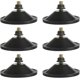 thumbnail image 1 of 6 Pieces Strong Thickened Suction Cups Clear PVC Suction Cup Pads with 5.5cm Screws Super Strong Adhesive Glass Suction Cups, Black, 1 of 3