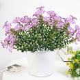 thumbnail image 6 of Votnto Simulation Flowers Plastic Flowers Bouquet, Outdoor Holiday Decoration Home Garden Faux Plants for Seasonal Display, 6 of 6