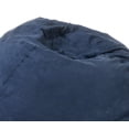 thumbnail image 4 of 5-Foot Comfortable High-Density Shredded Foam Bean Bag Chair for Kids and Adults, with Removable Microsuede Cover, Ideal Reading and Bedroom Floor Lounge, Midnight Blue, 4 of 5