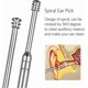 thumbnail image 3 of 8 Pcs Ear Pick Earwax Removal Kit, Ear Cleansing Tool Set, Ear Curette Ear Wax Remover Tool with a Cleaning, 3 of 4