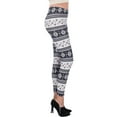 thumbnail image 5 of Women's Blooming Winter Design Full Length Stretchy Leggings, 5 of 5