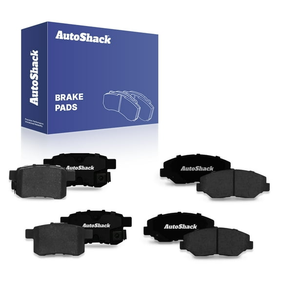 AutoShack Front & Rear Ceramic Brake Pad Set Replacement for 2008-2017 Honda Accord 8-PC