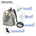thumbnail image 3 of Easygdp Cool Cloud White Dragon Mochila de Lona Resistente para Laptop, Compatible con Laptops de 15 a 17 pulgadas, Ideal para Escuela, Trabajo y Viajes-Small, 3 of 5