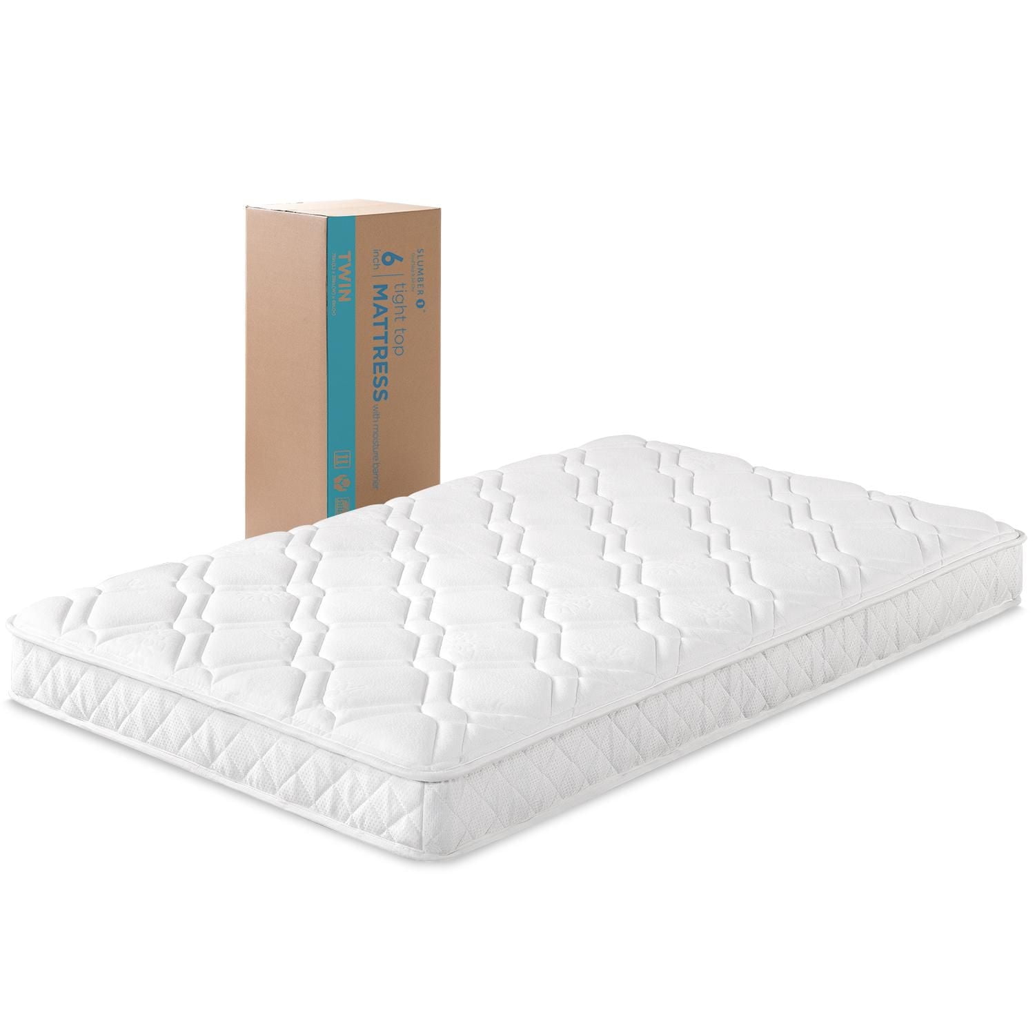 Zinus Spa Sensations 6 inch Hybrid Pocket Spring Mattress, Twin, Full