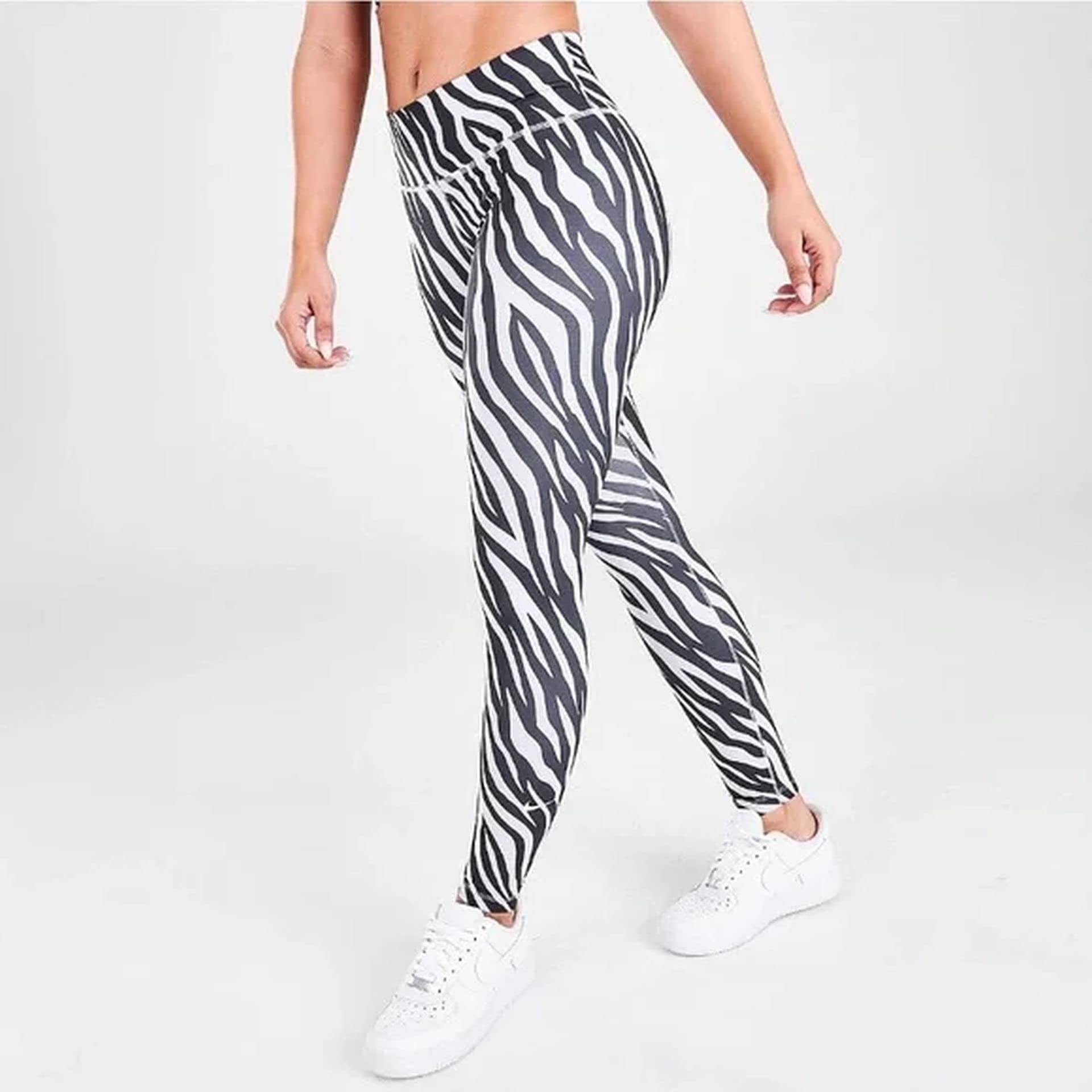 Nike Zebra Legging Womens Active Pants Size S, Color: Grey Zebra