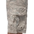 thumbnail image 4 of RAW X Mens Belted 12.5" Inseam Knee Length Cargo Shorts, Sand Camo, 36, 4 of 7
