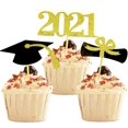 thumbnail image 1 of 2021 Graduation Cupcake Toppers, 48 PCS Food/Appetizer Picks For Graduation Party Mini Cake Decorations, Diploma, 2021, 1 of 5