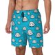 thumbnail image 1 of Balery Hippo In Water Head Bañador para hombre, shorts de playa de secado rápido con entrepierna y forro de compresión-Large, 1 of 6