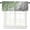 Sage Green Grey, variant on Brown Ombre Valance Curtain for Kithchen Windows Brown and White Gradient Modern Abstract Geometric Valance Tier Curtain Rod Pocket Valances for Bedroom/Living Room/Bathroom, 1 Panel, 54 x 18 Inch