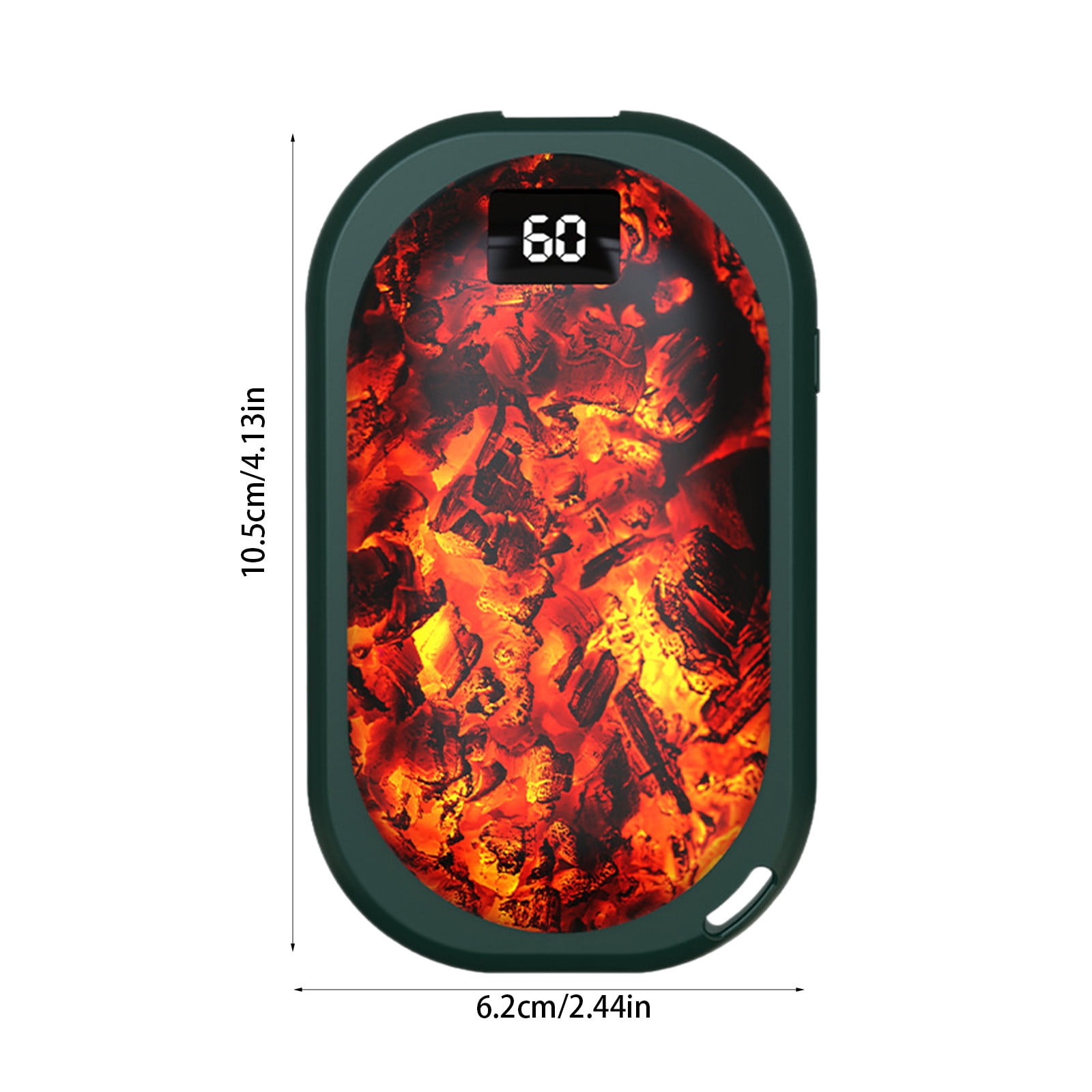 Wovilon Portable Hand Warmer Power Bank Rechargeable USB Hand Warmer Heater Double Side Heating 3 Gears For Skiing Climbing Hiking Winter