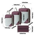 thumbnail image 3 of TIMIFIS Luggage Storage, Travel Compression Storage Bag Four Piece Set Luggage Organizer Bag Complete Set Waterproof Clothing Storage Bag Apartment Essentials, 3 of 6