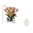 thumbnail image 2 of Wanfds Tulips Sunflower Flower Ornament 2D Acrylic Desktop Ornament Prop(A), 2 of 6