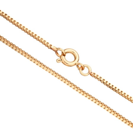 18Inch Necklace Gold Box Chain With Springring Clasp