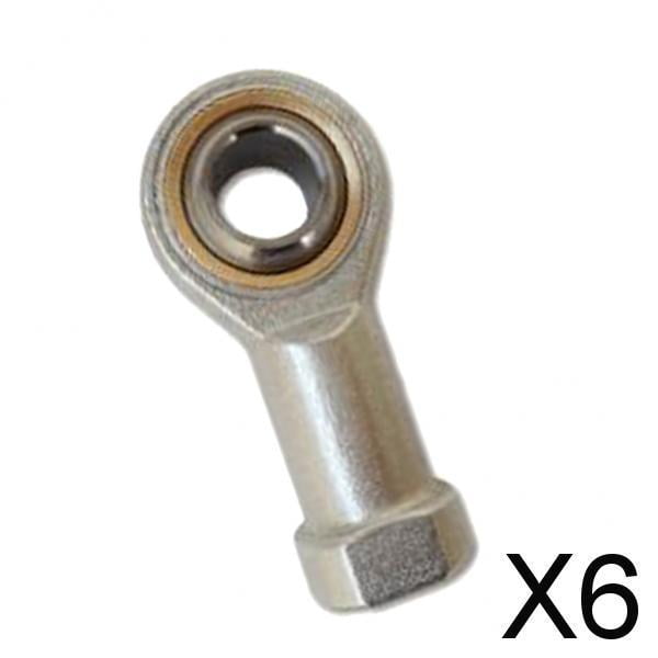 DYNWAVECA 5-Lot de 6 Mini Cylindre d'Air Filetage Femelle Embouts de Tige Roulements x 6 Pcs