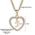 thumbnail image 2 of Fashion Women Gift 26 English Letter Name Chain Pendant Necklaces Jewelry For Girlfriend Wife R, 2 of 7