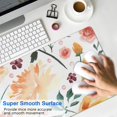 thumbnail image 4 of Yellow Flowers&nbsp;desk Mouse Padwaterproofwashable&nbsp;for Office Home Work GamingmousepadsRubber Base Mousepad with Stitched Edges 31.5x11.8inches, 4 of 7