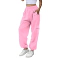 thumbnail image 2 of Womens Travel Pants Fashion Casual Gradient Print High Waist Jogger Pants With Pockets Sporty Gym Fit Polyester Soft Comfortable M Pants For Women, 2 of 8