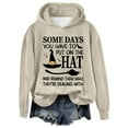 thumbnail image 2 of Some Days You Have To Put On The Hat Hoodie Halloween Witch Hoodies for Women Funny Graphic Sweatshirt Pullover Tops, 2 of 5