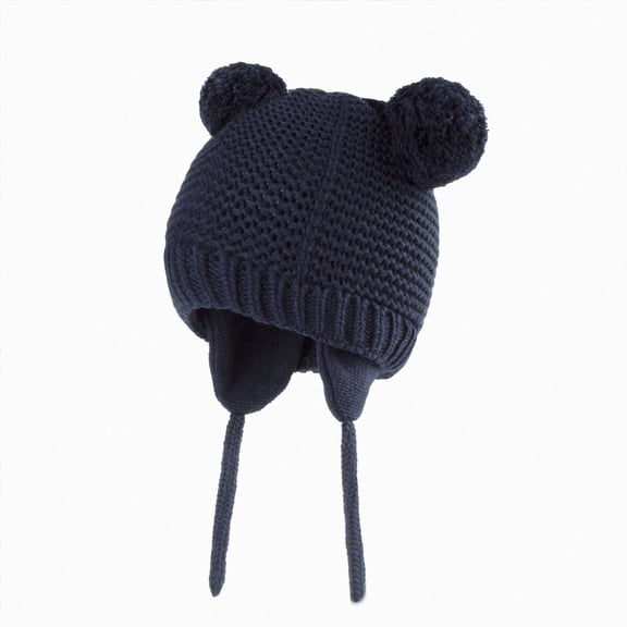 Toddler Boys Girls Kids Baby Hat Soft Warm Cable Knit Beanie Fall Winter Hats 6-12 Months 12-24 Months 2T 3T 4T 5T 6T 7T 8T 9T Children(Navy,2-3 Years)