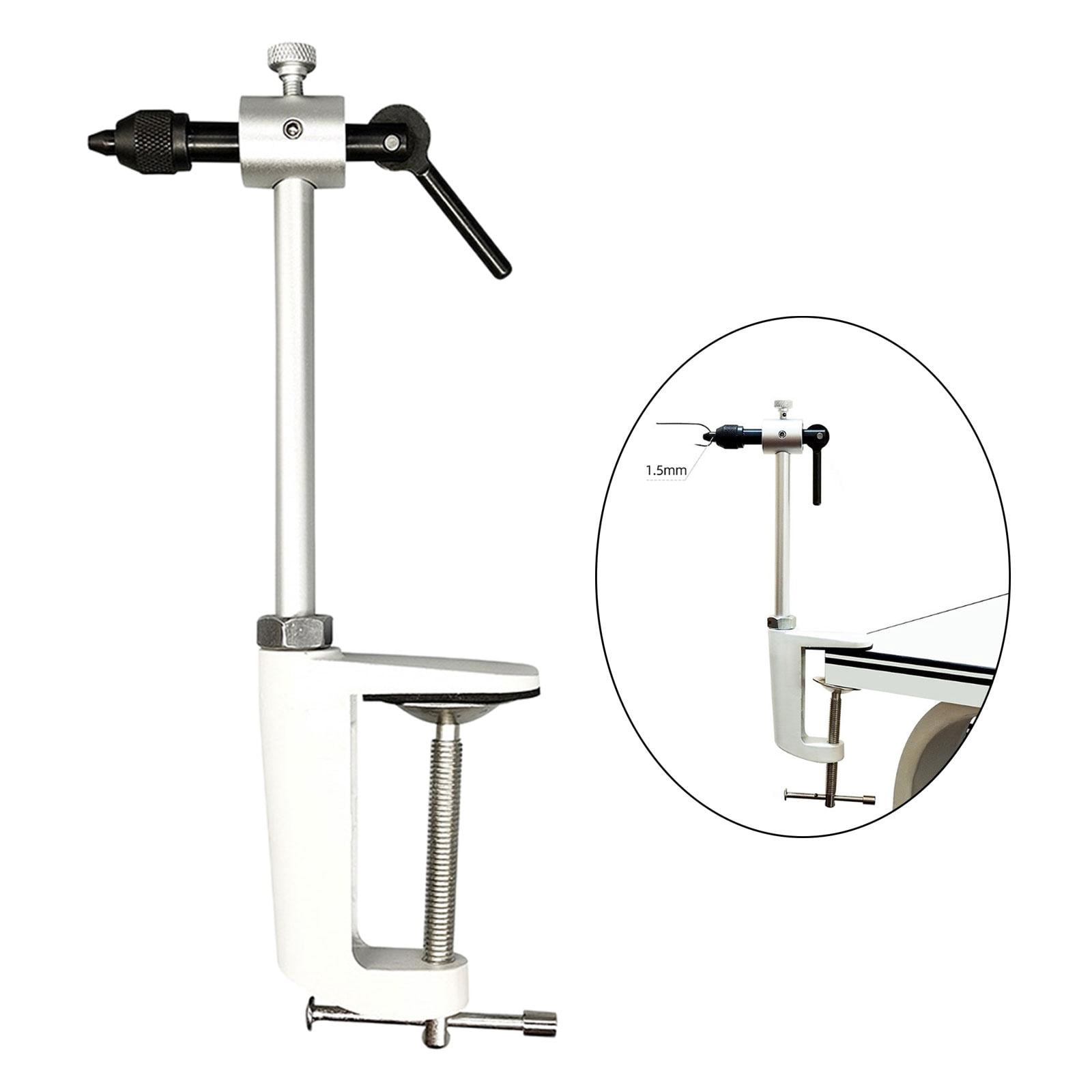 Colaxi Fly Tying Vise Accessory Lure Making Beginners Professionals Replacement Practical Metal Fly Tying Tool Bobbin Threader 24.5cm Rotatable
