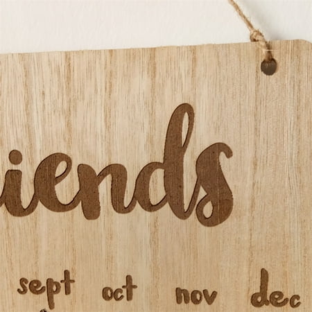 Diy Familles Amis Anniversaire Anniversaire Calendrier Signature Plans Conseil Jours A Retenir Planche D Anniversaire En Bois Naturel Suspendus Cadeaux Decoratifs Walmart Canada