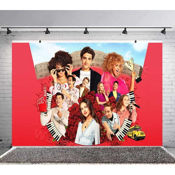 Monster High Backdrop Banner Party Supplies Birthday Decorations Background for Photography Kids