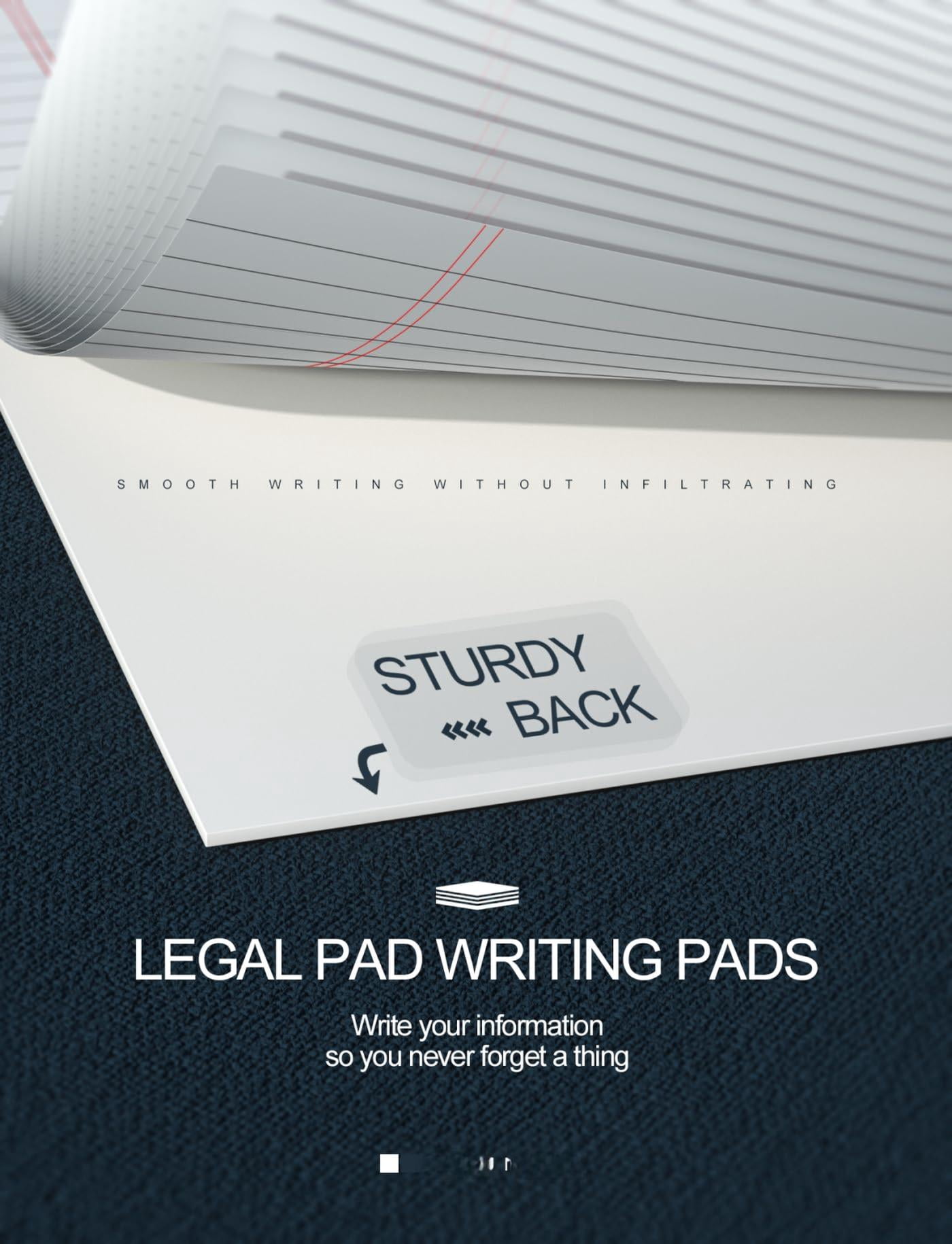 36 Pack Small Legal Pads 5x8 White Note College Ruled Paper Tablets For Office 80 Gsm Narrow Pad Notepad 30 Sheets Writing Lined Notepads