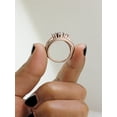 thumbnail image 5 of Halo Jewelers Three Stone Ring, 1.50 Carat (ctw) 14k Rose Gold Natural Diamond Ladies Engagement Wedding Ring Jewelry For Womens | H-I Color, I2 Clarity, 1-1/2 CT Ring Size-6, 5 of 6