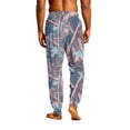 thumbnail image 6 of GrmtClth Men's Breathable Wrinkle Resistant Forest Camo Lounge Jogger Trousers Adjustable Drawstring Waist Casual Sleep Pants Pink S, 6 of 6