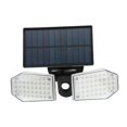 thumbnail image 4 of Luz solar exterior de doble cabezal, reflector con energía solar, luz de inundación solar, focos LED de pared para cuadrados de cancha de baloncesto 78LED, 4 of 8