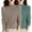 Coffee, variant on Women's 2PC Soft Solid Color Round Neck Pullover Sweater Set, Comfortable Knit Pullover Tops for Autumn Winter Wear, Casual Daily Outfits and Entertainment Activities Beige L