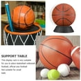 thumbnail image 2 of MIANGASTORE Ball Pedestal Ball Display Stand Football Display Rack Plastic Reusable Soccer Stand Basketball Rack, 2 of 9