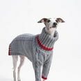 thumbnail image 5 of UOSIA Italian Greyhound Clothes, Warm Sweater for Whippets, Two-Legged Turtleneck Dog Onesie, 5 of 8
