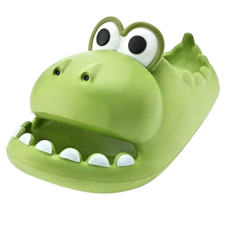 OJSFQUFP Summer Sandals for Women Fashion Four Seasons Women Slippers Flat Bottom Non Slip Indoor and Outdoor Cute Cartoon Animal Shape Shoes Indoor Outdoor Slippers Women Army Green 38