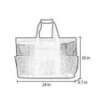 thumbnail image 2 of Innerwin Ladies Beach Bag Large Capacity Tote Bags Multi Pockets Foldable Handbag Mesh Women Lightweight Zipper Toy, 2 of 10