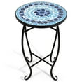 thumbnail image 1 of Costway Table d'Accent en Acier Support de Plante Schéma Cobalt Jardin Extérieur Intérieur Bleu, 1 of 10