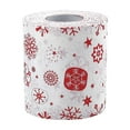 thumbnail image 3 of KOYPTL Christmas Toilet Paper,2 Rolls Xmas Tree Snowflakes Tissue Napkin Disposable Toilet Paper Colored Merry Christmas Pattern Toilet Paper,Xmas Novelty Toilet Tissue for Bathroom Decor, 3 of 6