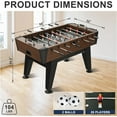 thumbnail image 3 of RayChee Foosball Table, 58Inch Competition Soccer Arcade Table Game w/ 2 Balls for Adult Kids Youth for Home, Game Room, Party, 3 of 7