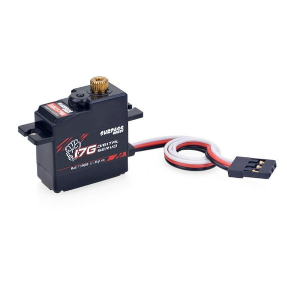 Micro Mini DC Servo 17g Metal Gear 1.5~1.8KG Digital Servo for 1/18 RC Plane Boat Car Replacement Part TAPDRA Spare Part