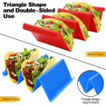 thumbnail image 3 of Set Porte-Tacos - Plateau Coloré avec Rack Serveur Premium pour Tacos Doux Ou Durs (Lot de 6), 3 of 4