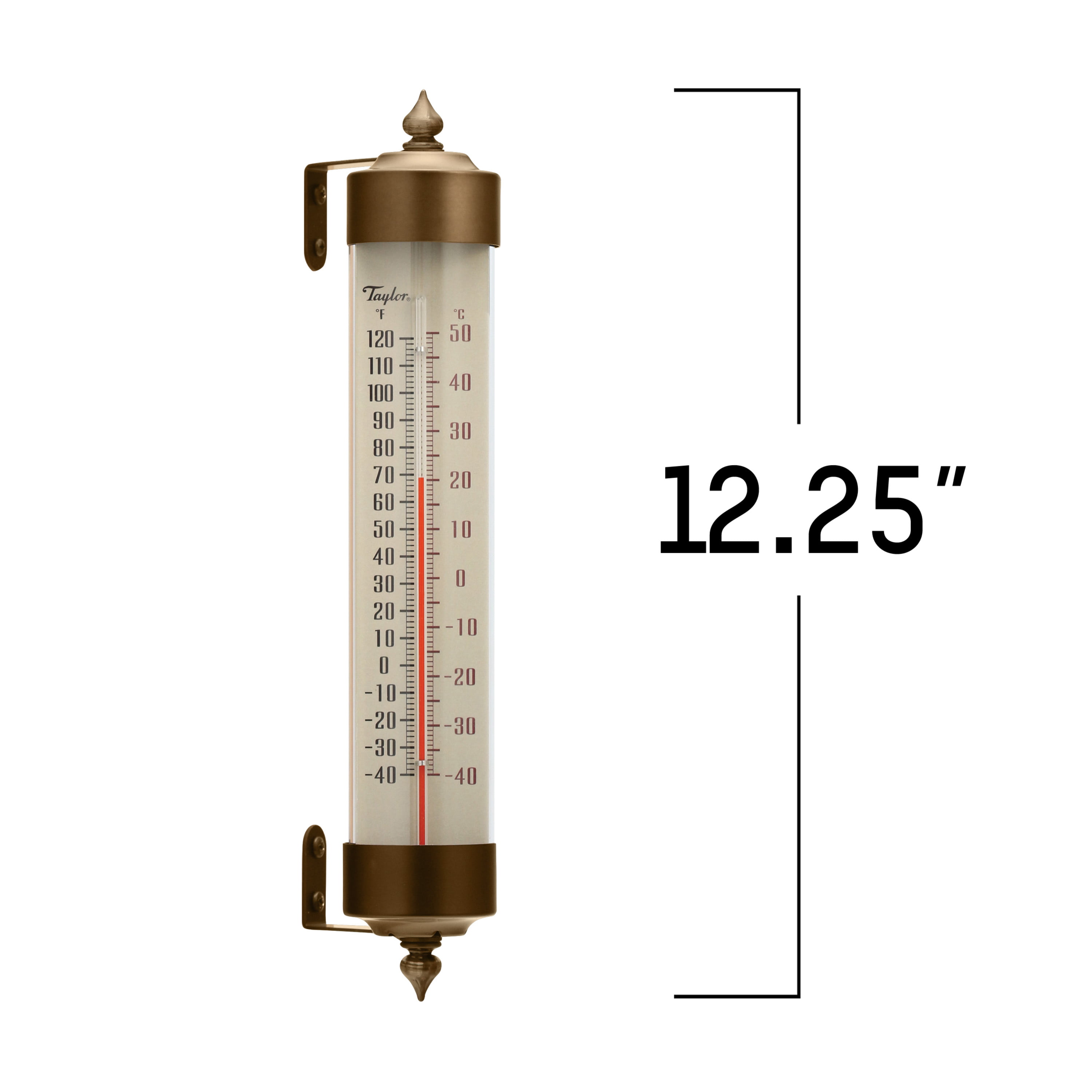 Buy Taylor Heritage Aluminum Dial Indoor Outdoor Thermometer Bronze Trim