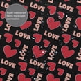 thumbnail image 3 of Fuzoiu Heart and love Print Waterproof Shower Curtain 72x72in with Heavy Duty Metal Grommets,Machine Washable Spring Modern Shower Curtains, 3 of 5