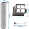 thumbnail image 3 of Brosse à Rouleau Réutilisable Compatible avec DreamTech H11 H11 MAX Aspirateur Sans Fil et Vadrouille Accessoires Pièces Microfibre X2 Brosse à Rouleau X2 Filtre, 3 of 8