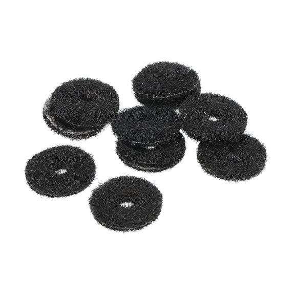 Guitar Strap Button Felt Washer Lock Strap Block Guitar Black Gasket, for Guitar Strap Button, Pack of 10