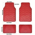 thumbnail image 6 of Red Leather Carpet For Car,Simple Style Universal Size Car Floor Mats For Man/Woman,Heavy Duty,Easy To Clean,Going Through All Seasons, 6 of 6