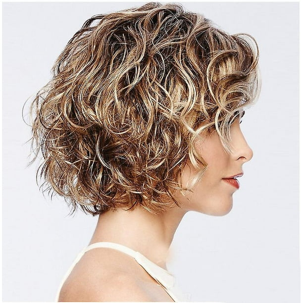 Cabello Corto Rizo De Permanente Permanente De Rulos Pelo Corto