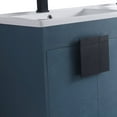 thumbnail image 5 of Fine Fixtures - Modern Blue 30" Bathroom Vanity Set, Black Matte Hardware, Vitreous China Sink Top, 5 of 5