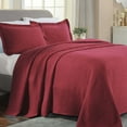 thumbnail image 6 of Superior Celtic Circle Cotton Decorative Bedspread and Sham Set, Twin, Burgundy, 6 of 10