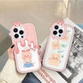 thumbnail image 3 of Cute Cartoon Piggy Phone Case with Bow Knot Cutie Camera Frame Lens Protection, Shockproof Soft Case for iPhone 11, 3 of 7